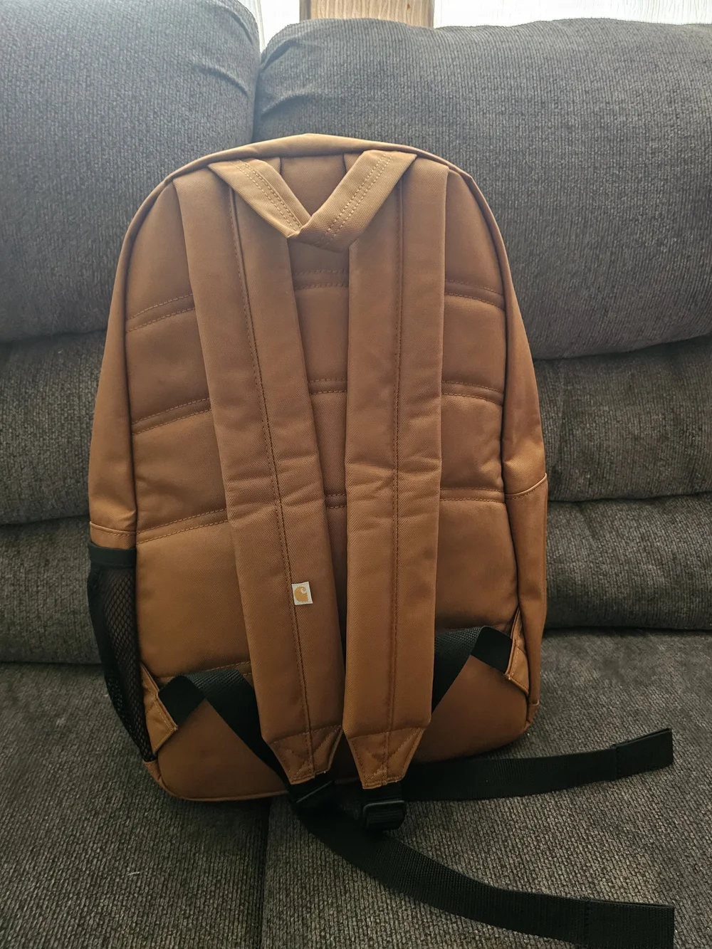 Carhartt Brown Canvas Backpack with Hiller Logo